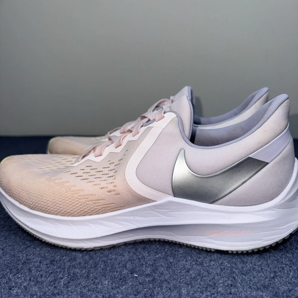 Nike Zoom Winflo 6 Running Shoes Sneakers Light Pink CK4475-600 Women's Size 8